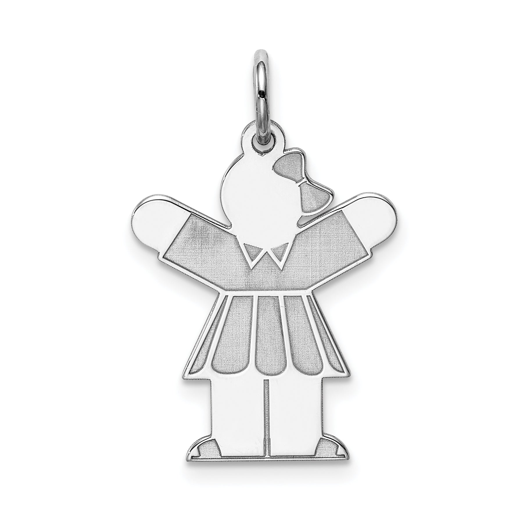 Sterling Silver Rhodium-plated Kid Charm Main image