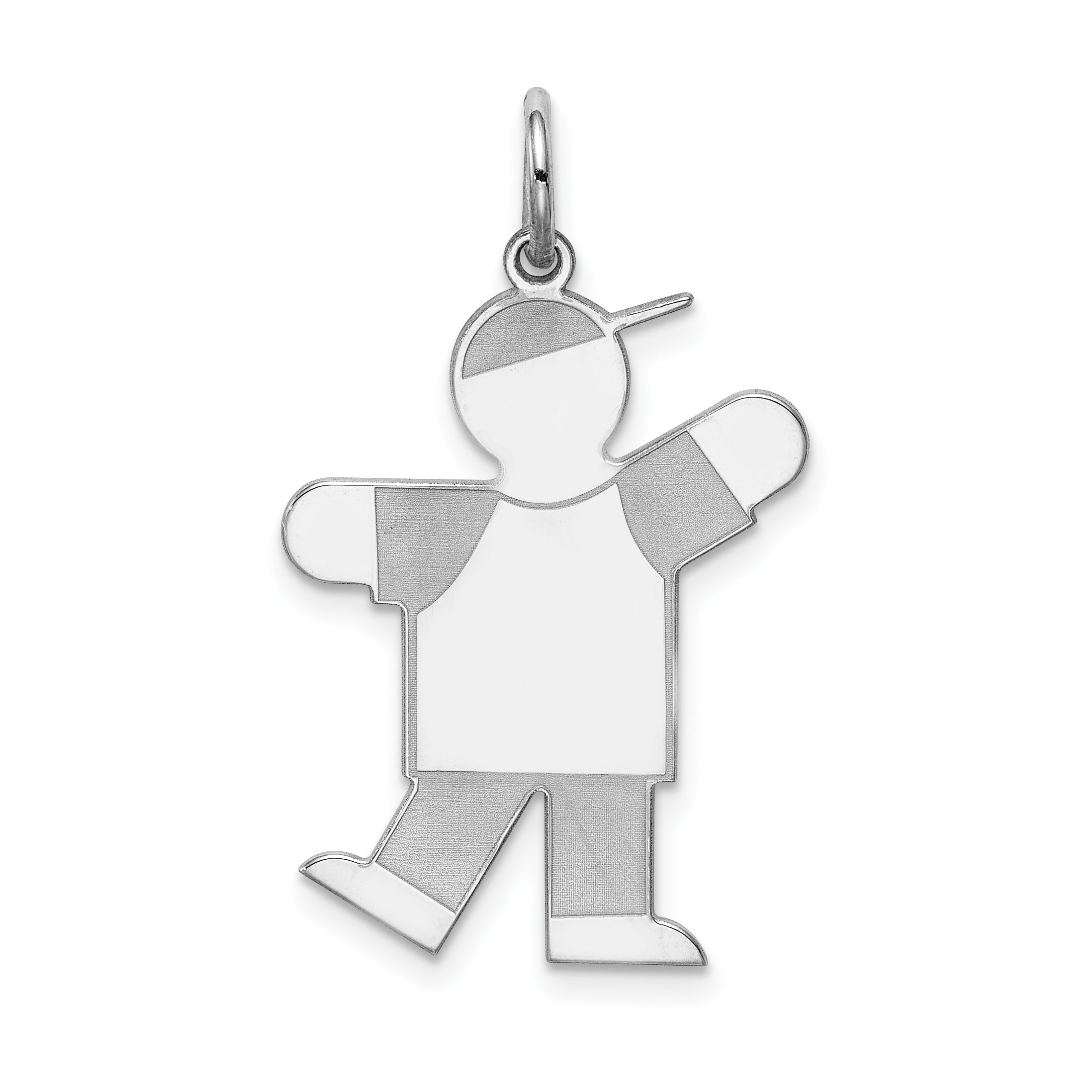 Sterling Silver Rhodium-plated Kid Charm Main image