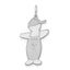 Sterling Silver Rhodium-plated Pee-Wee Cuddle Charm