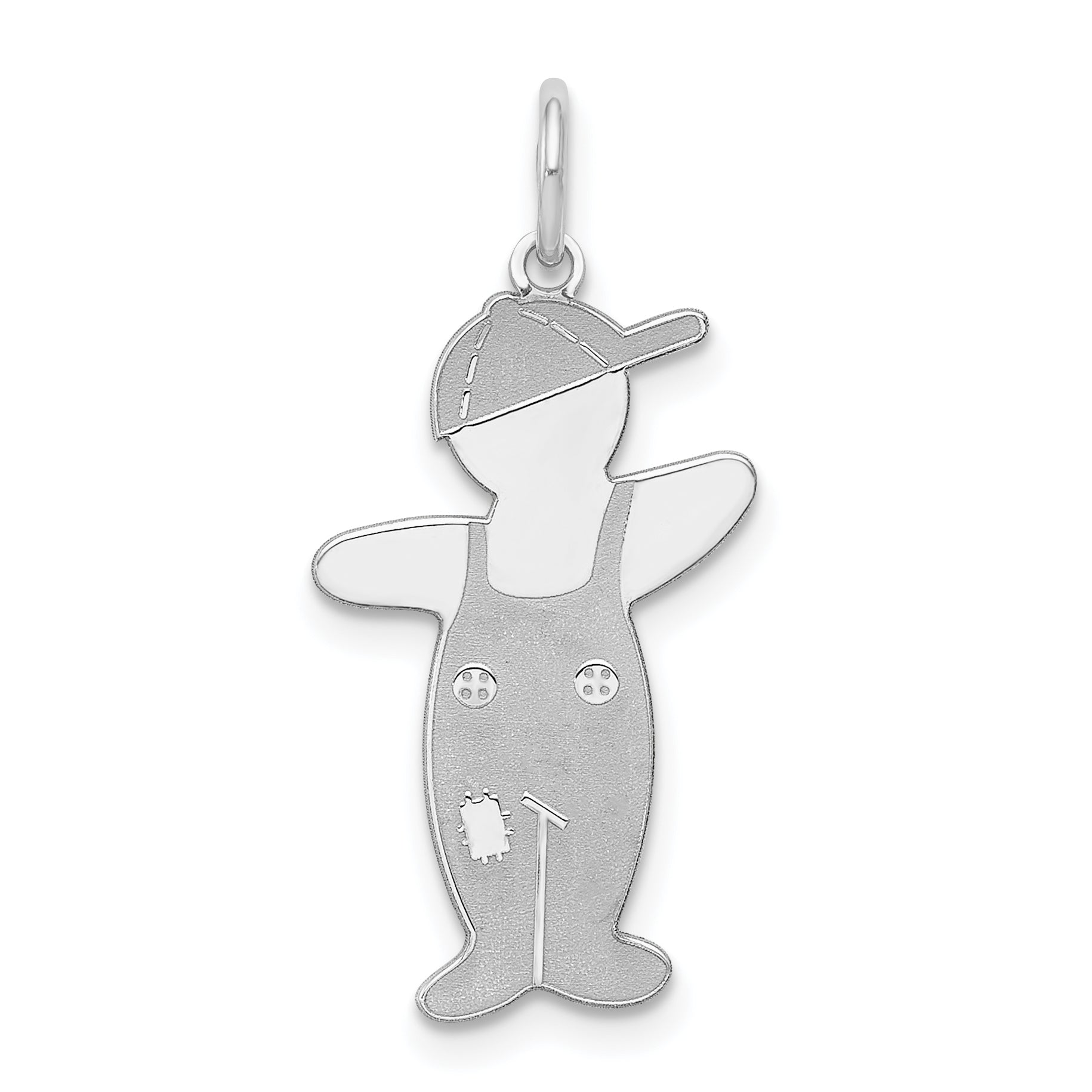 Sterling Silver Rhodium-plated Spunky Cuddle Charm Main image