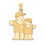 14K Big Boy & Little Boy Engravable Charm