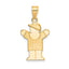14k Solid Engravable Boy with Hat on Right Charm