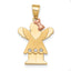 14k Two-tone VS Diamond Kid Pendant