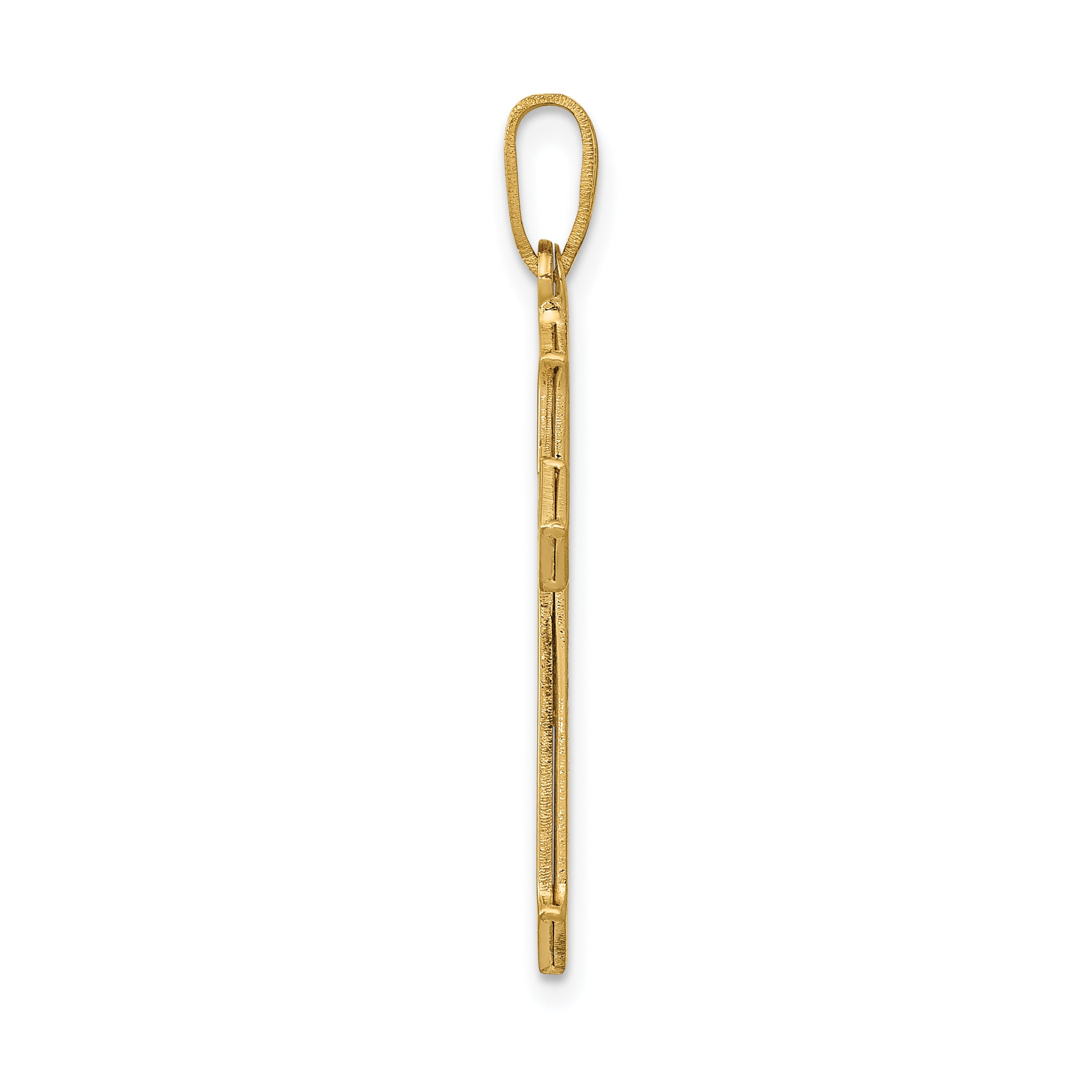 14K Passion Cross Pendant