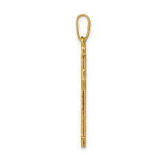 14K Passion Cross Pendant