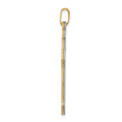 14K Two-tone Passion Cross Pendant