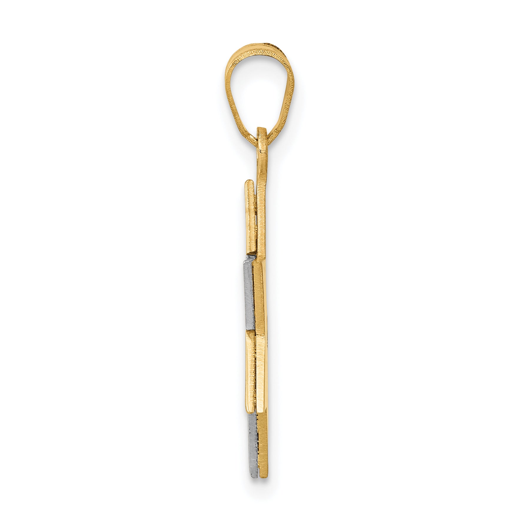 14K Two-Tone Star Of David Pendant Secondary image