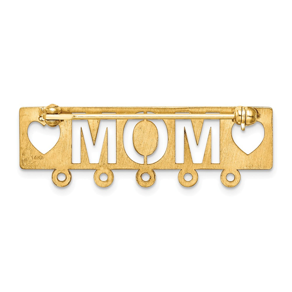 14K Polished Mom Pin