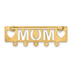 14K Polished Mom Pin