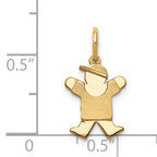 14K Mini Boy Joy Charm