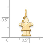 14K Mini Girl Hugs Charm