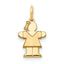 14k Mini Girl Hugs Charm