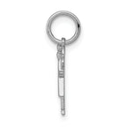14K White Mini Girl Love Charm