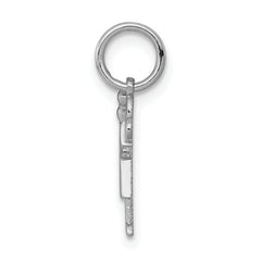 14K White Mini Girl Love Charm