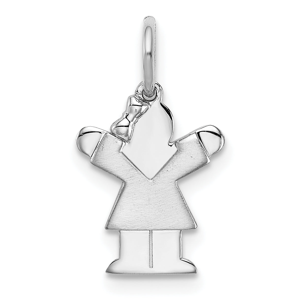 14k White Mini Girl Love Charm Main image