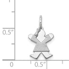 14K White Mini Girl Joy Charm