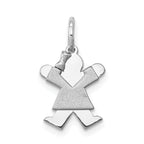 14k White Mini Girl Joy Charm