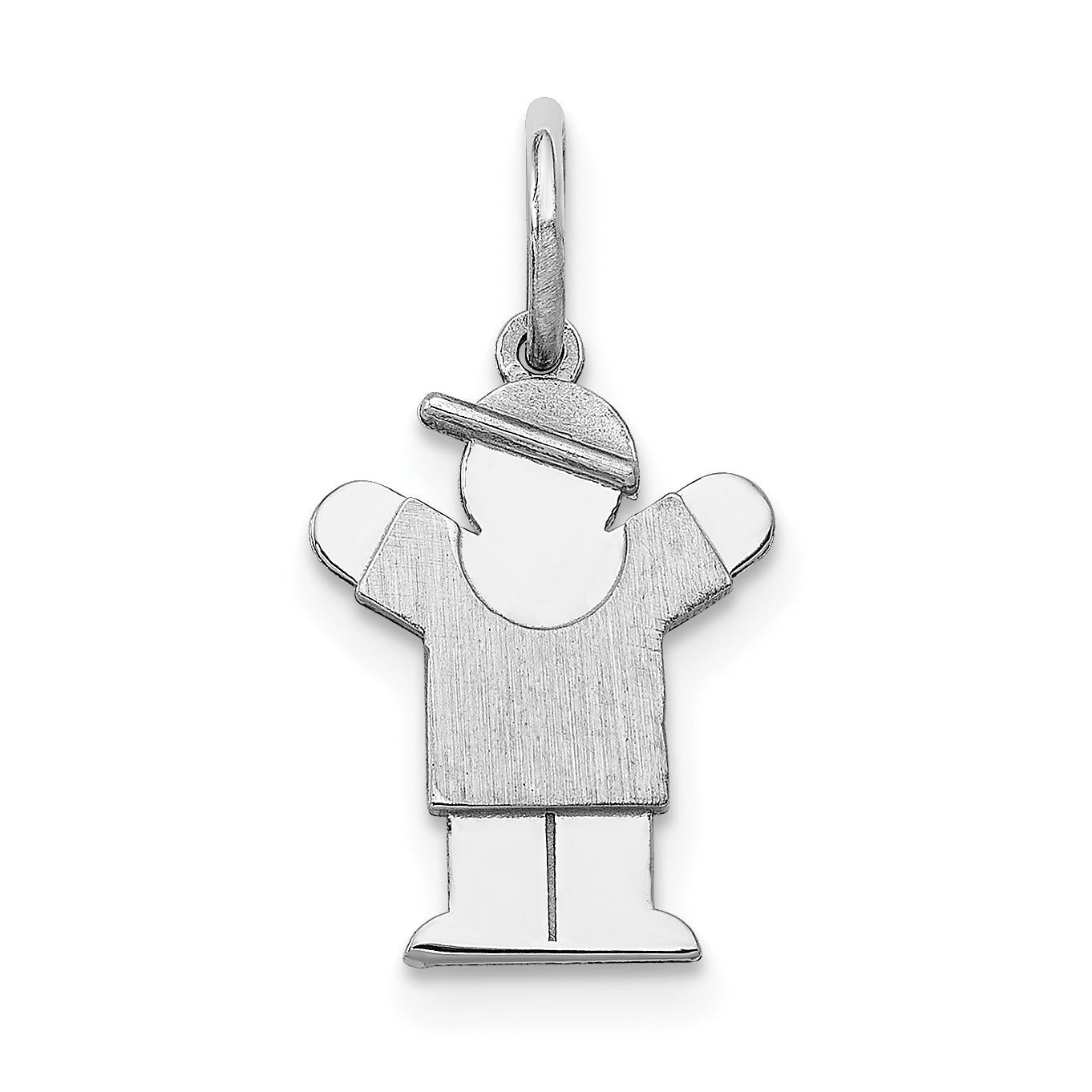 14k White Mini Boy Love Charm Main image