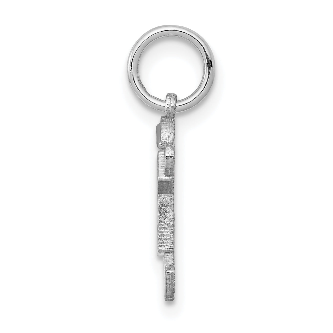 14K White Mini Boy Joy Charm Secondary image