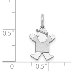 14K White Mini Boy Joy Charm