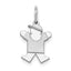 14k White Mini Boy Joy Charm