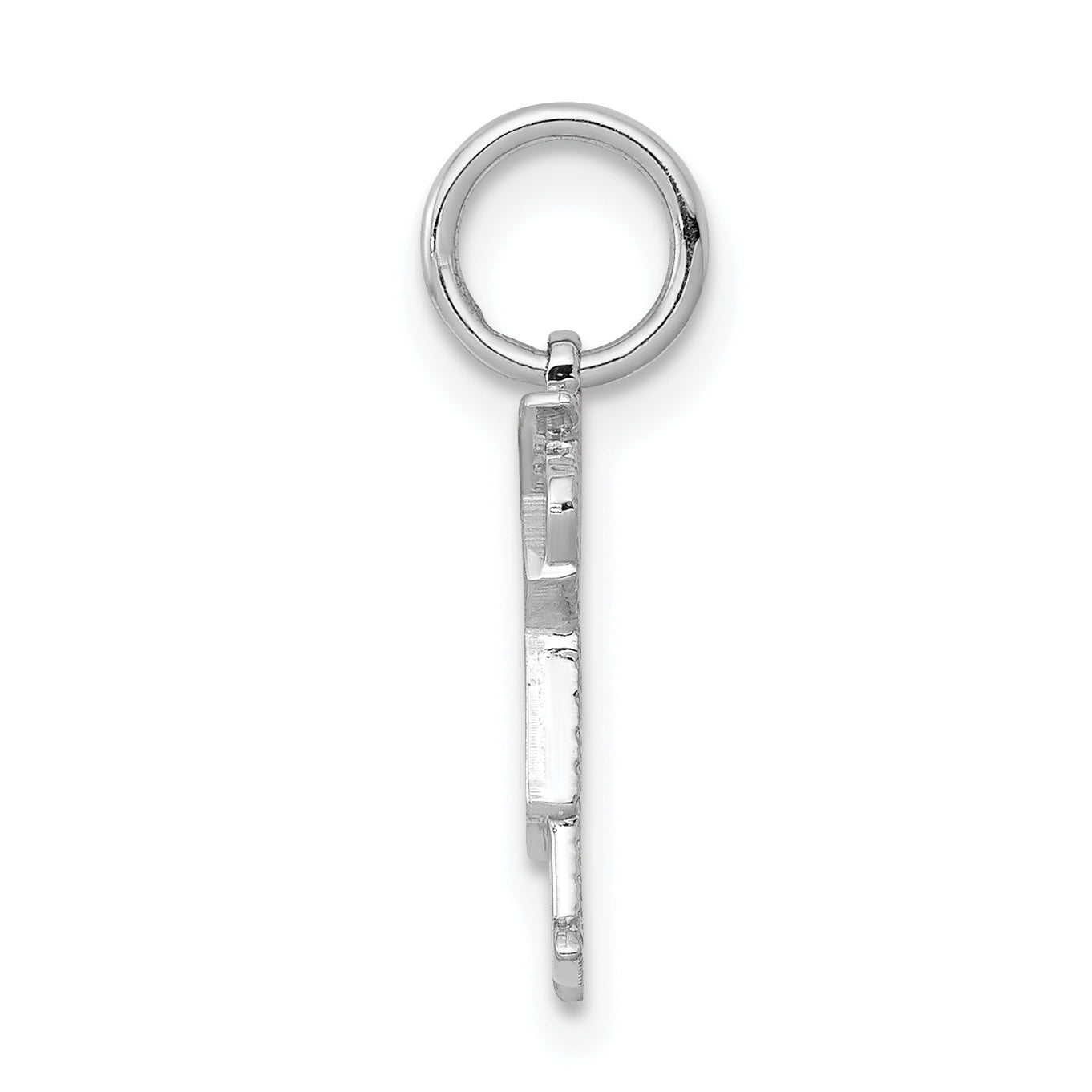 14K White Mini Boy Kiss Charm Secondary image