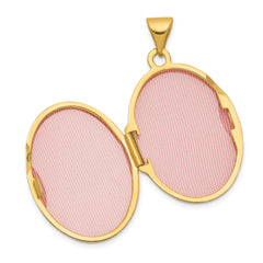 14K Polished Oval Locket