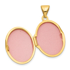 14Ky Floral Oval Locket