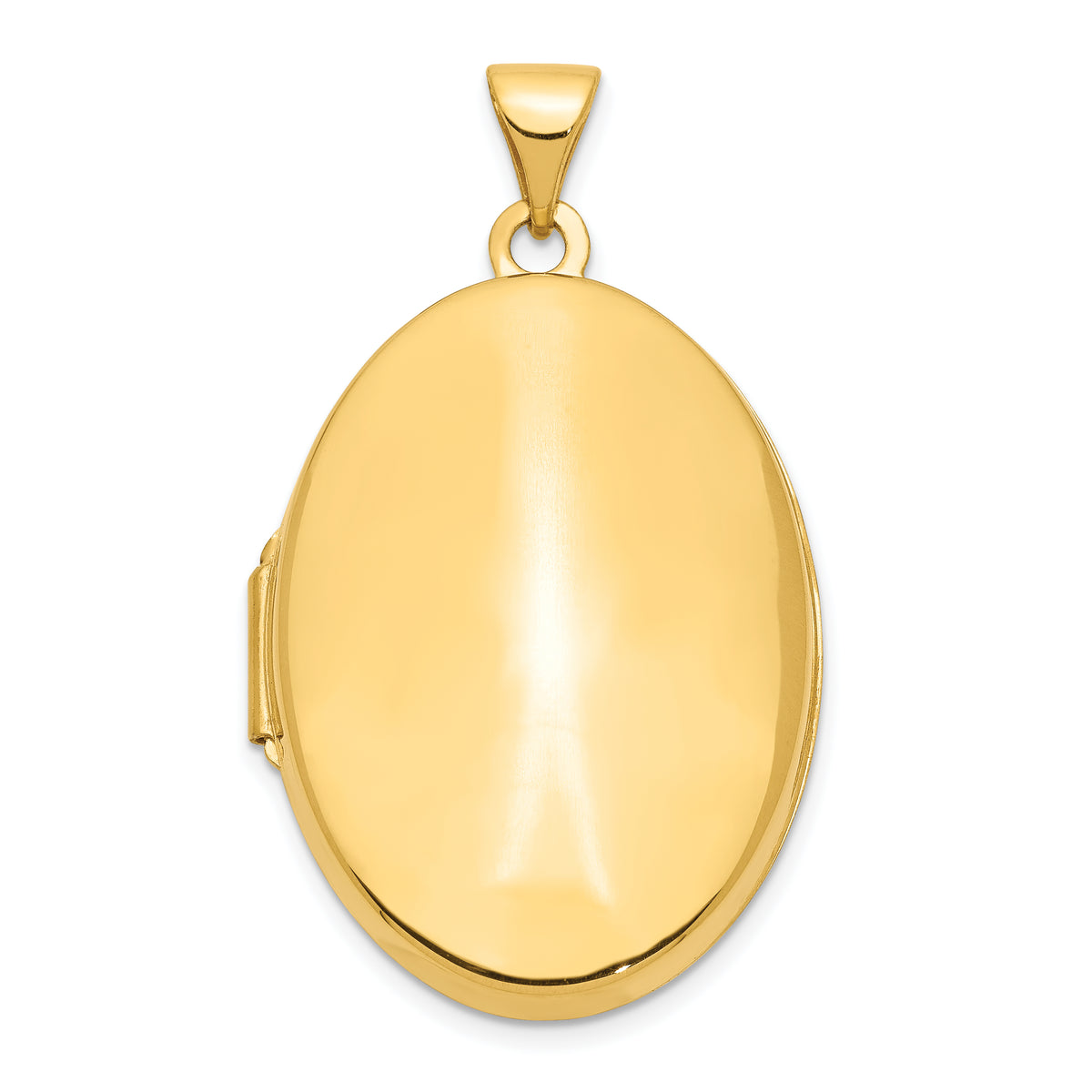 14k Polished Domed Oval Locket