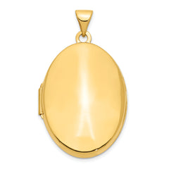 14k Polished Domed Oval Locket