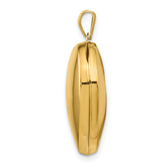 14K Domed Heart Family Locket