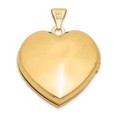 14K Domed Heart Family Locket