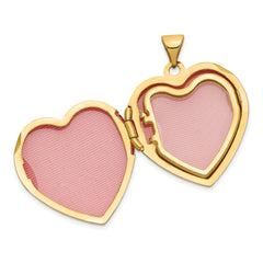 14K Domed Heart Family Locket