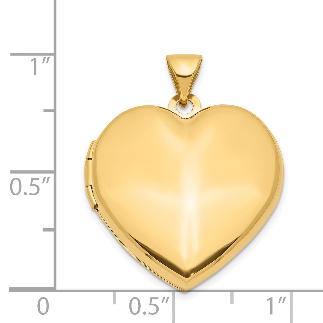 14K Domed Heart Family Locket