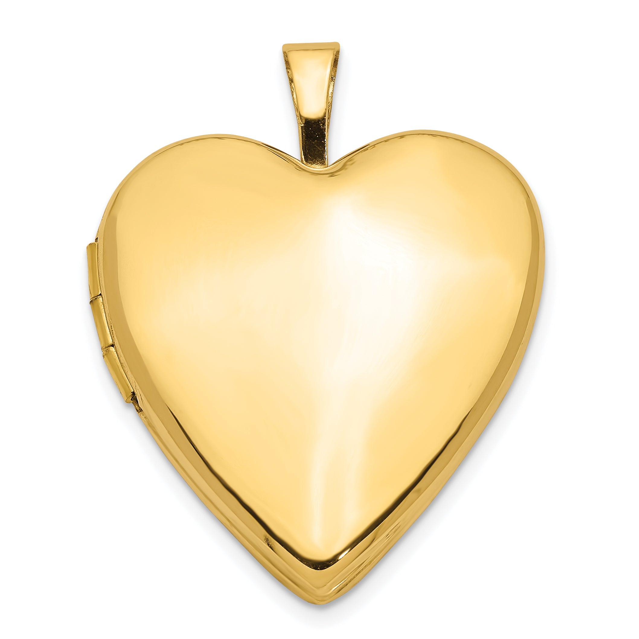 14K 20mm Plain Polished Heart Locket