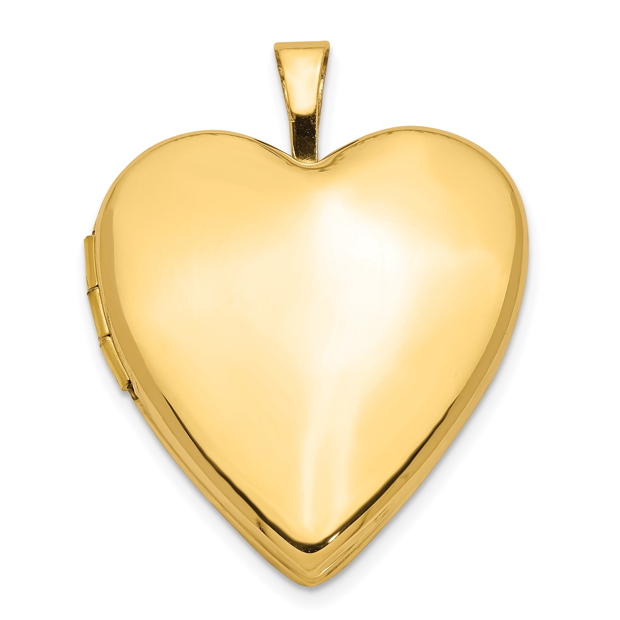 14K 20mm Plain Polished Heart Locket Main image