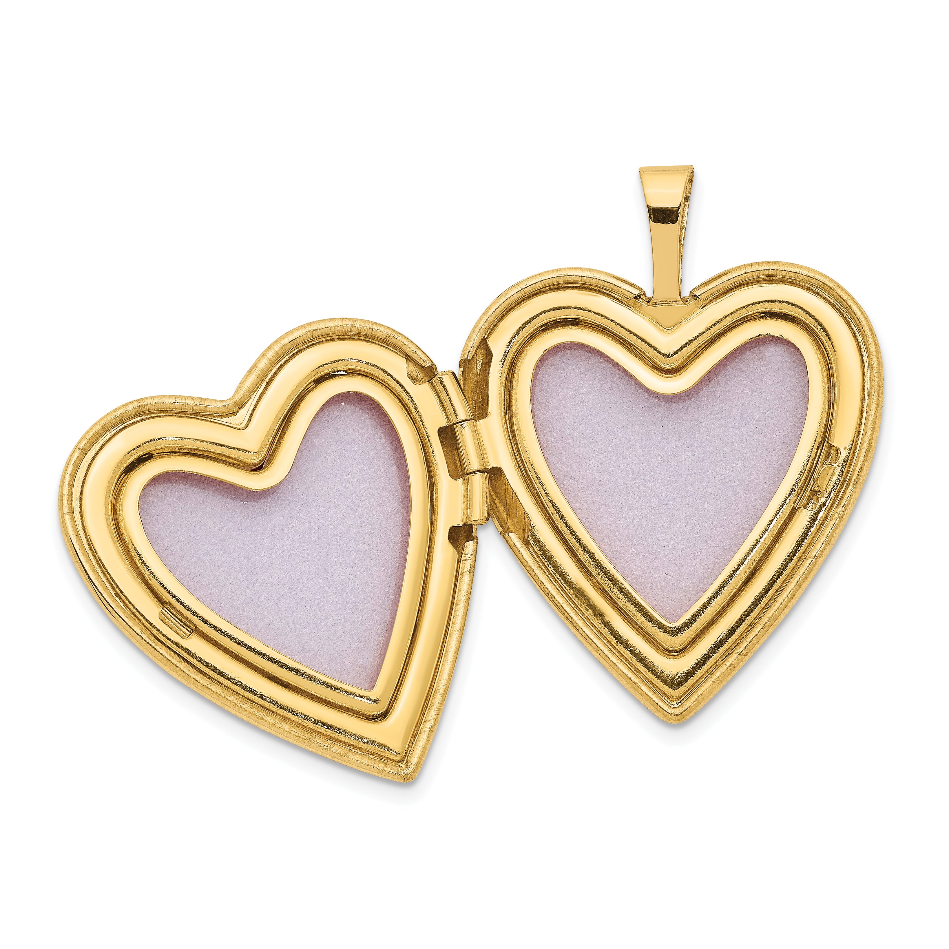 14K 20mm Diamond Heart Locket