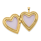 14K 20mm Diamond Heart Locket