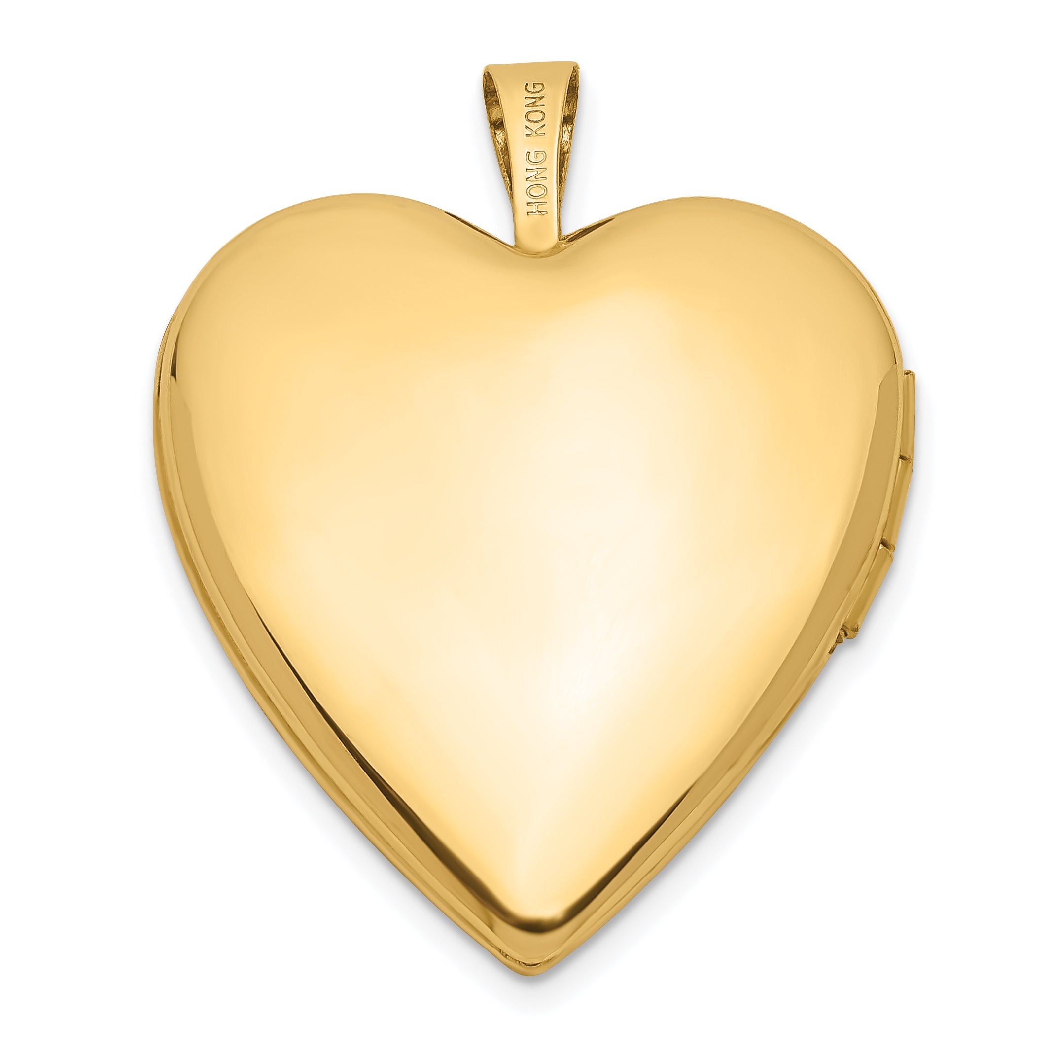 14K 20mm Enameled Rose I LOVE YOU Heart Locket