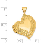 14K Fancy Heart Locket