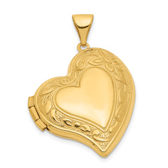 14k Fancy Heart Locket