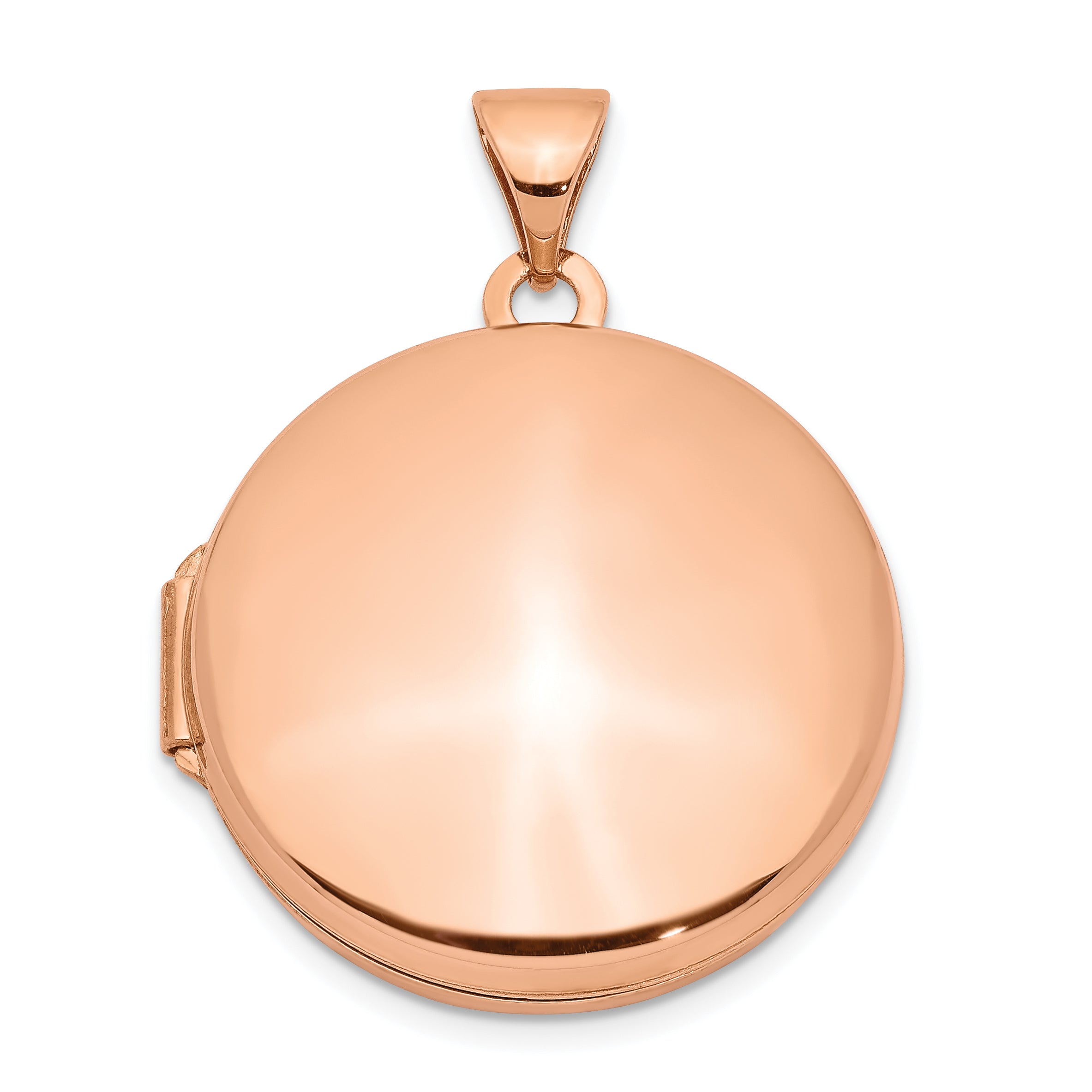 14k Rose Gold 20mm Round Locket Main image