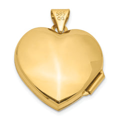 14K 18mm Heart w/Tree Locket