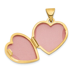 14K Floral I LOVE YOU Heart Locket