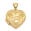 14k Floral I LOVE YOU Heart Locket