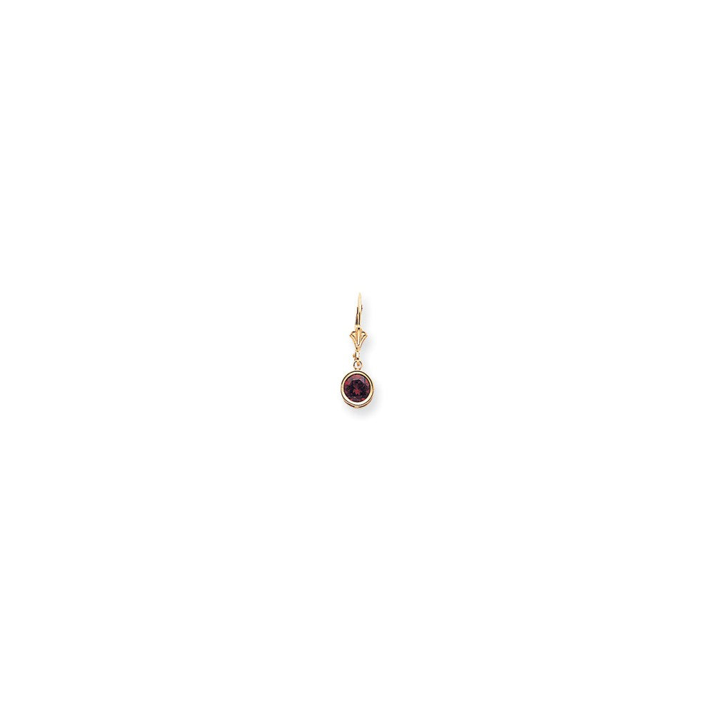 14k 6mm Round Leverback Earring Mountings