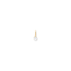 14k 6mm Round Leverback Earring Mounting