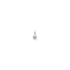 14k 7mm Round Leverback Earring Mounting