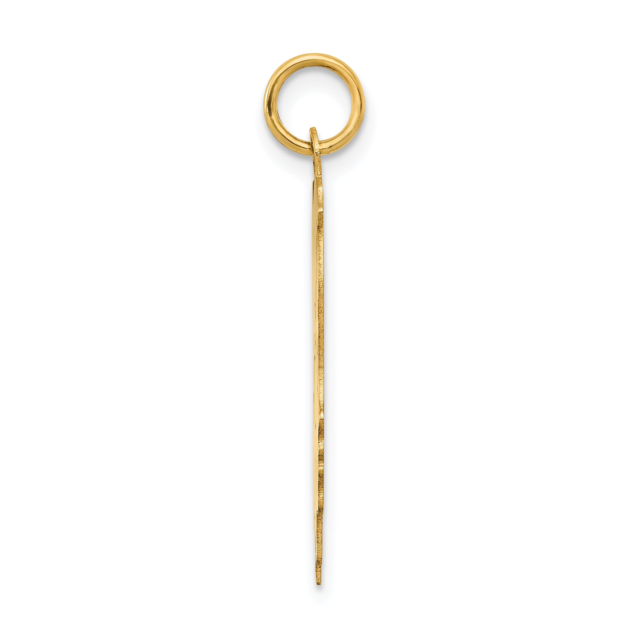 14k .013 Depth Engravable Boy Head Charm Secondary image