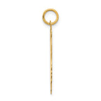 14k .013 Depth Engravable Boy Head Charm